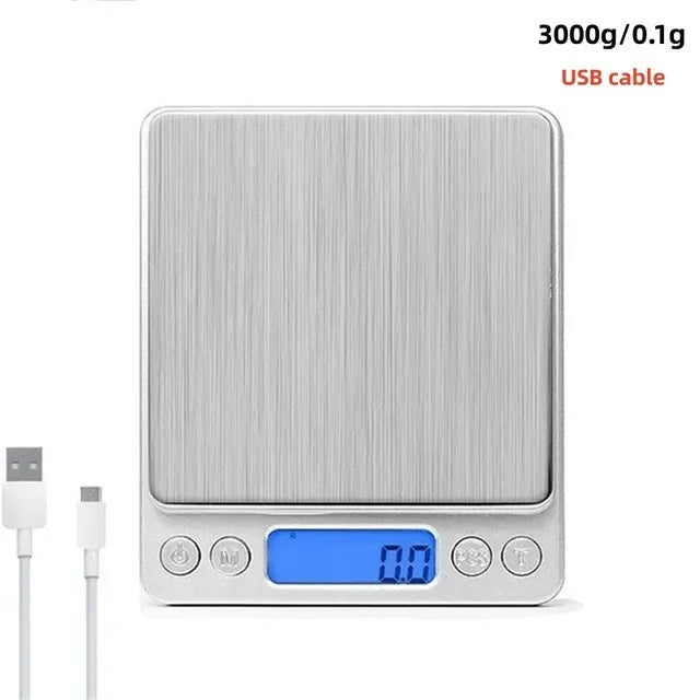 0.5/1/2/3kg Electronic Household Kitchen Scale Food Spice Scales Vegetable Fruit Measuring Scales Digital Jewlry Weighing Scale