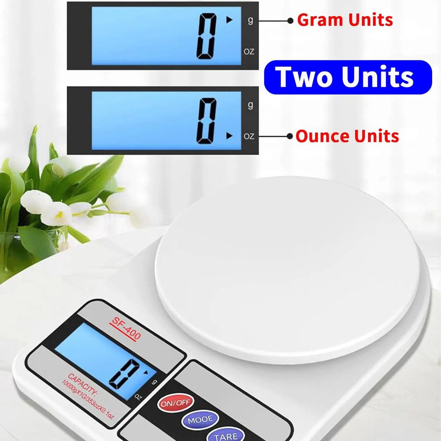 Digital Kitchen Scale 5kg/1g High-Precision LED Electronic Scales Portable Food Weight Balance Measuring For Home Kitchen Tool