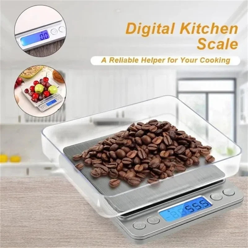 0.5/1/2/3kg Electronic Household Kitchen Scale Food Spice Scales Vegetable Fruit Measuring Scales Digital Jewlry Weighing Scale