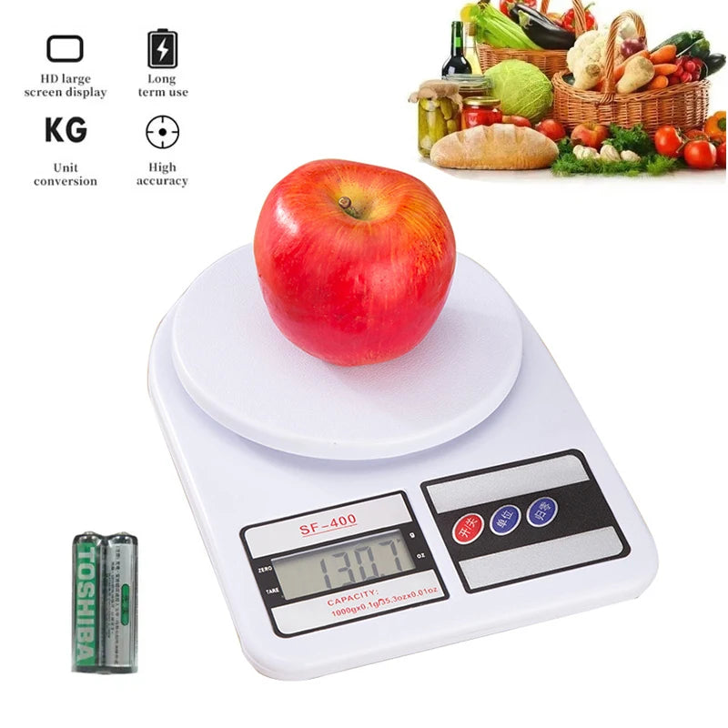 Digital Kitchen Scale 5kg/1g High-Precision LED Electronic Scales Portable Food Weight Balance Measuring For Home Kitchen Tool