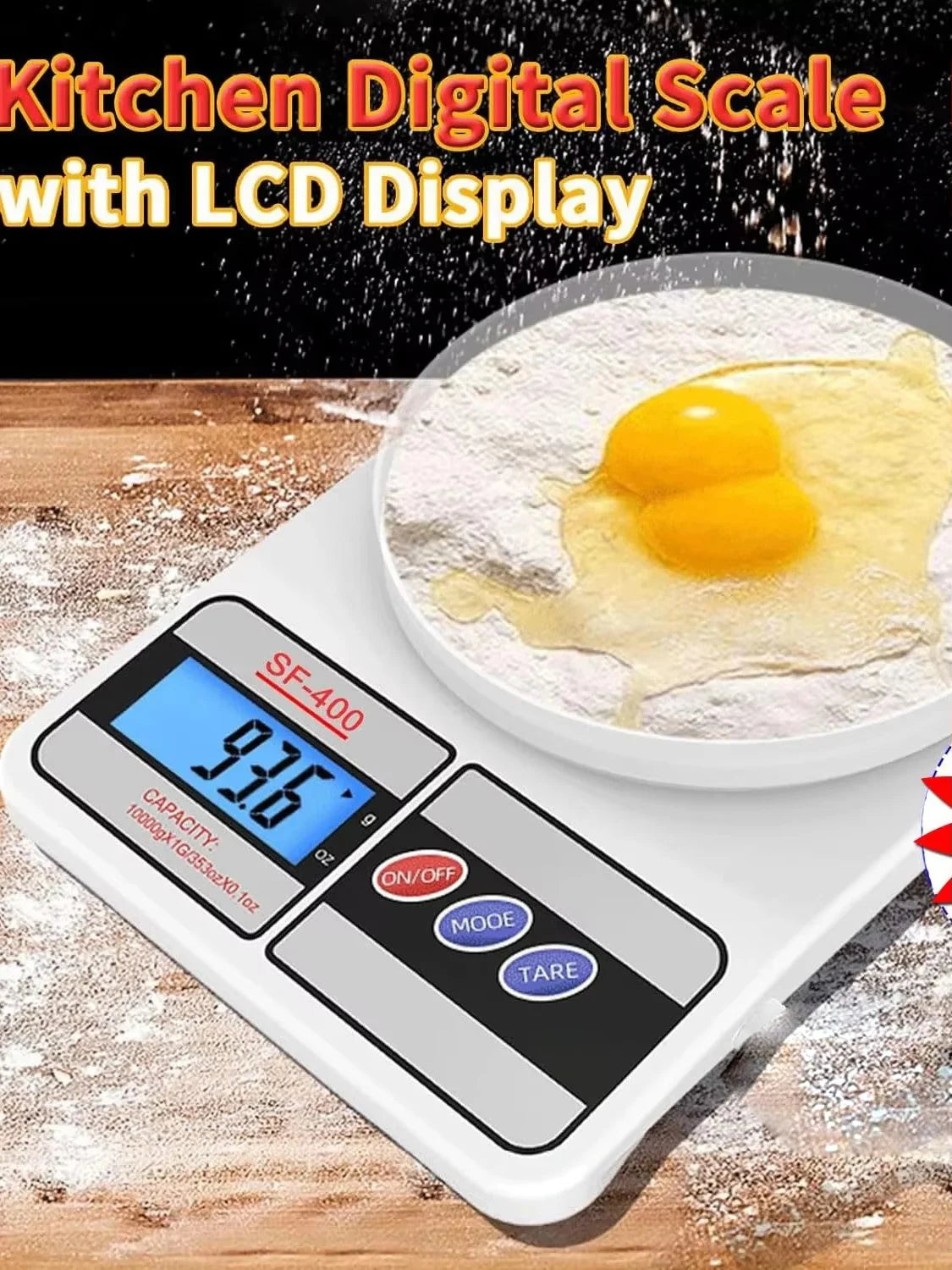 Digital Kitchen Scale 5kg/1g High-Precision LED Electronic Scales Portable Food Weight Balance Measuring For Home Kitchen Tool