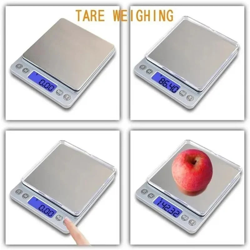 0.5/1/2/3kg Electronic Household Kitchen Scale Food Spice Scales Vegetable Fruit Measuring Scales Digital Jewlry Weighing Scale