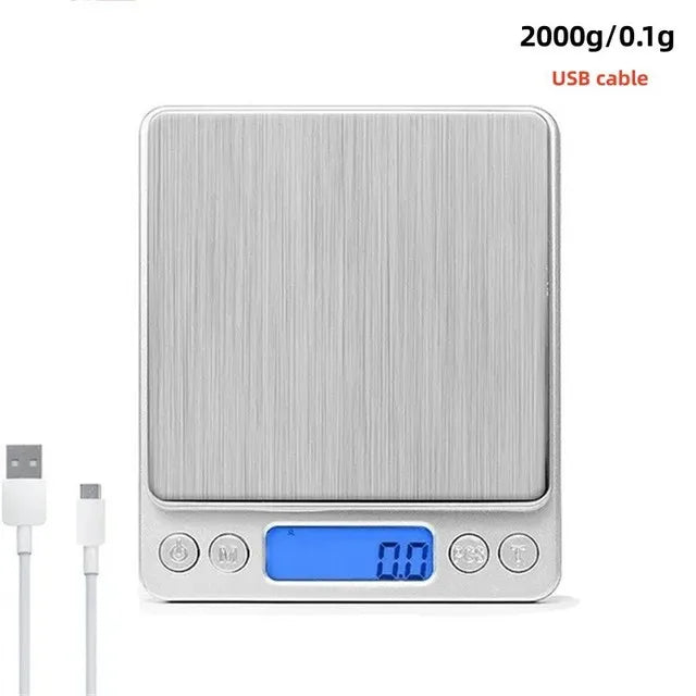 0.5/1/2/3kg Electronic Household Kitchen Scale Food Spice Scales Vegetable Fruit Measuring Scales Digital Jewlry Weighing Scale